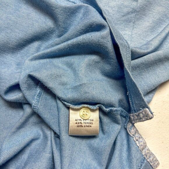 PETER MILLAR Shirt Men Large Blue Crown Cool Golf Polo Golfer Rugby Casual - Picture 8 of 12